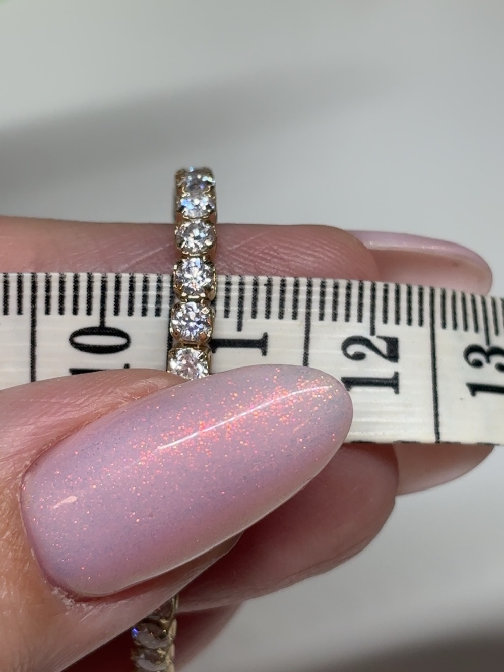 10k Solid Gold Moissanite Tennis Bracelet 2.75mm 7.5” - Picture 6 of 6